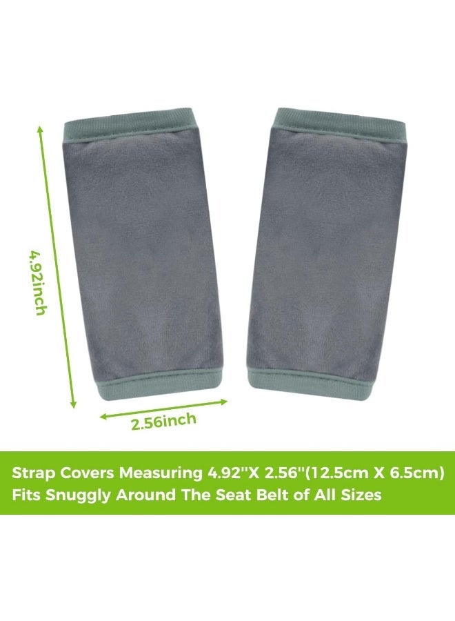 COOLBEBE أحزمة مقاعد السيارة، وسادات الكتف للأطفال الرضع، وأغطية أحزمة الأمان ناعمة جدا لجميع مقاعد السيارة/عربة الأطفال/العربة/الكرسي العالي - Image 2